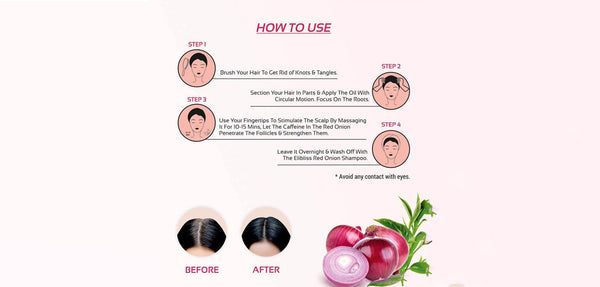 How should you use Red Onion Hair Oil?
