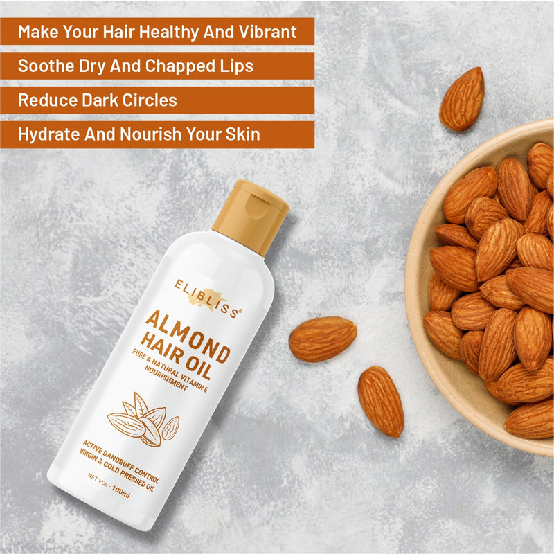 Premium Almond Nourishing Hair Oil for Hair Strength, Shine and Conditioning