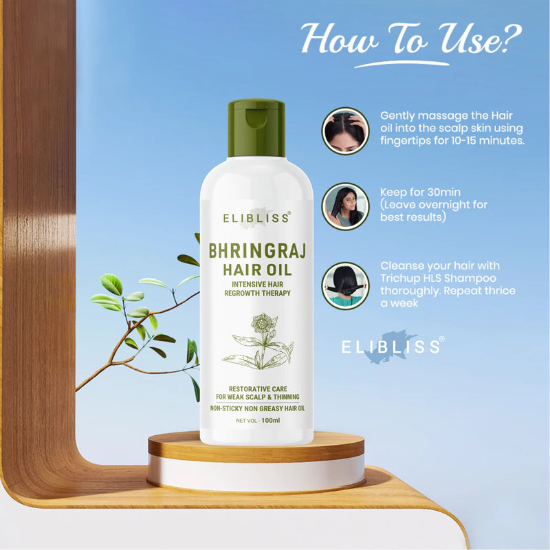 Bhringraj Strengthening Hair Oil for Optimal Growth