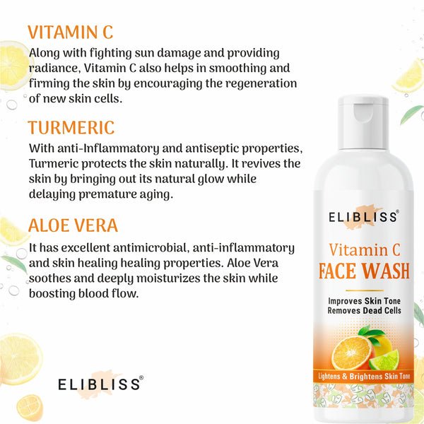 Vitamin C Enhanced Skin Brightening & Cleansing Face Wash