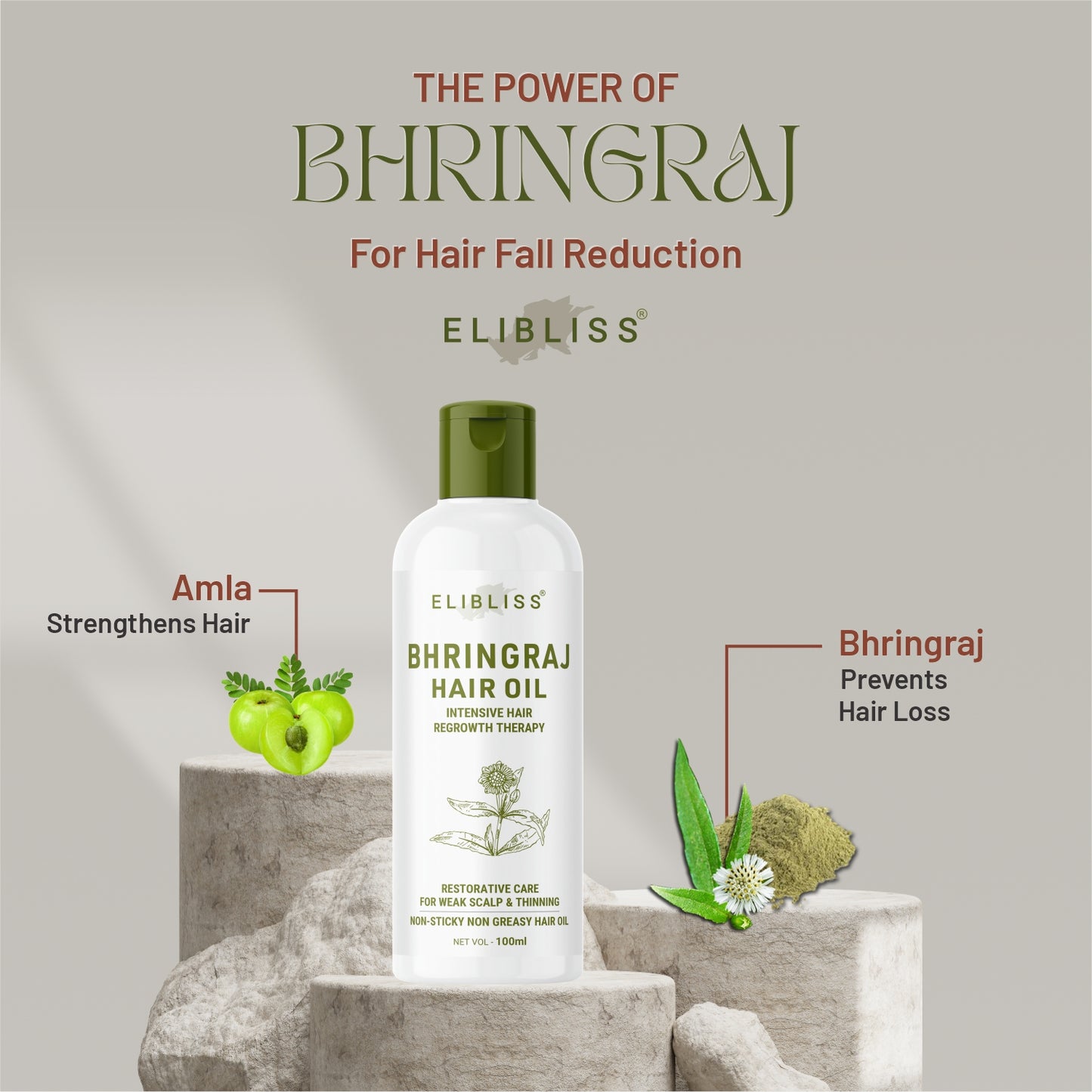 Bhringraj Strengthening Hair Oil for Optimal Growth