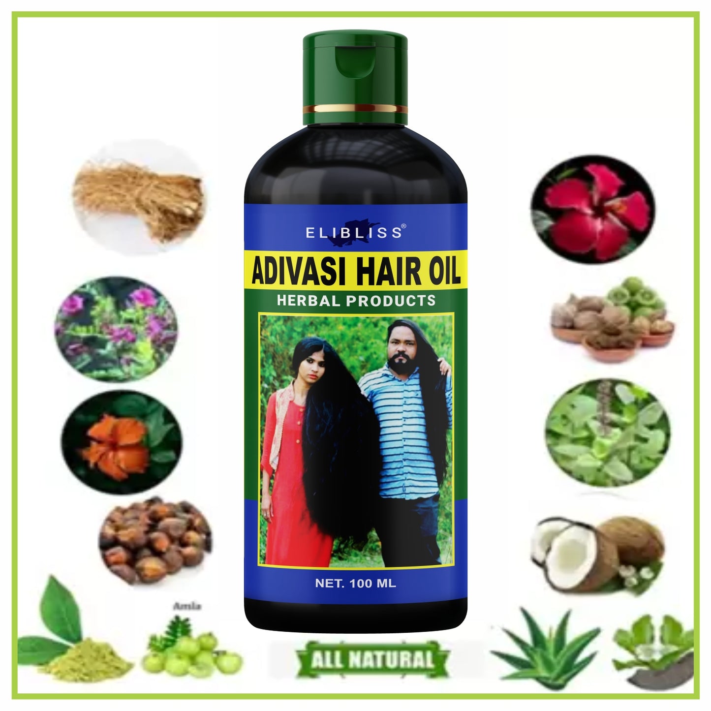 New Adivasi Anti - dandruff , Reduces Hair Fall and Grows New Hair Ayurvedic Hair Oil