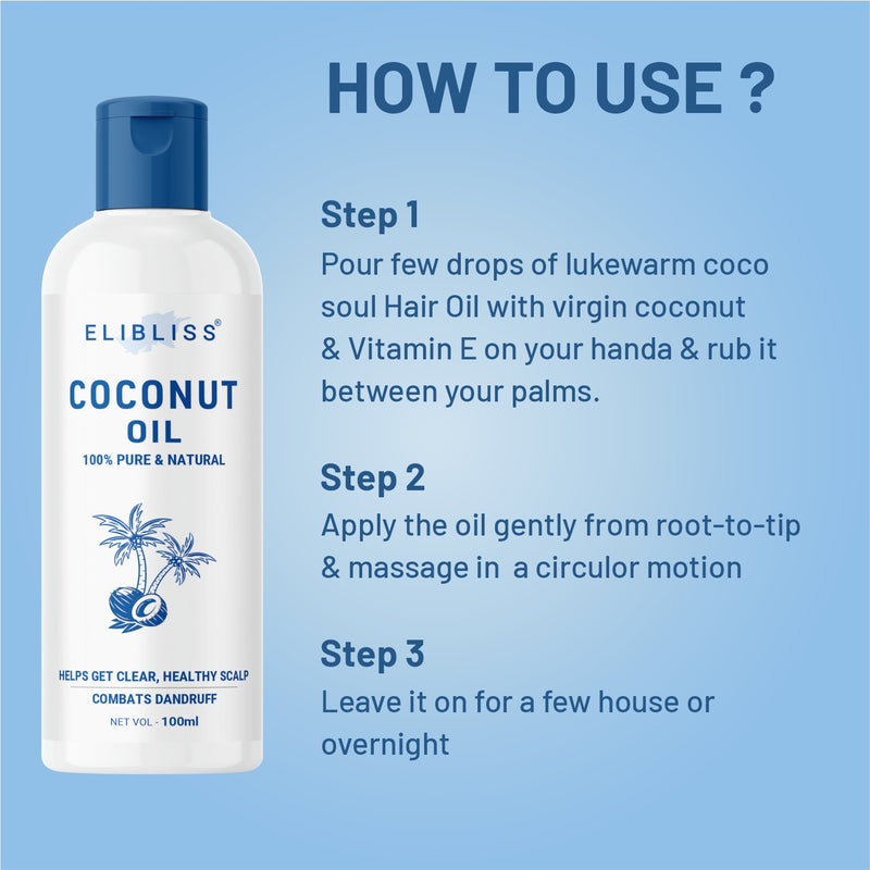 Coconut Effective Oil For Hair Loss & Hair Growth Hair Oil