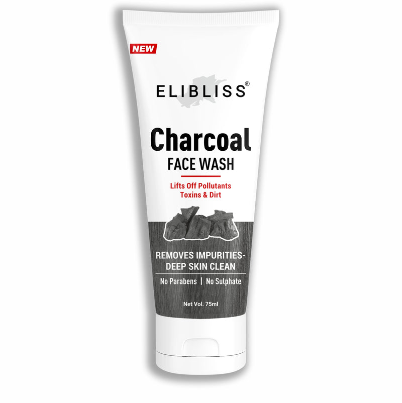 Charcoal Face Wash for Deep Cleaning-Removes Dirt Cleans Pores Gel Face Wash and Oil Control and Pollution Defence Face Wash