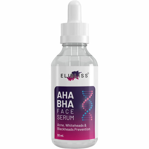 AHA BHA Exfoliating Serum for Skin Brightening, Pore Refining, Acne & Dark Spots