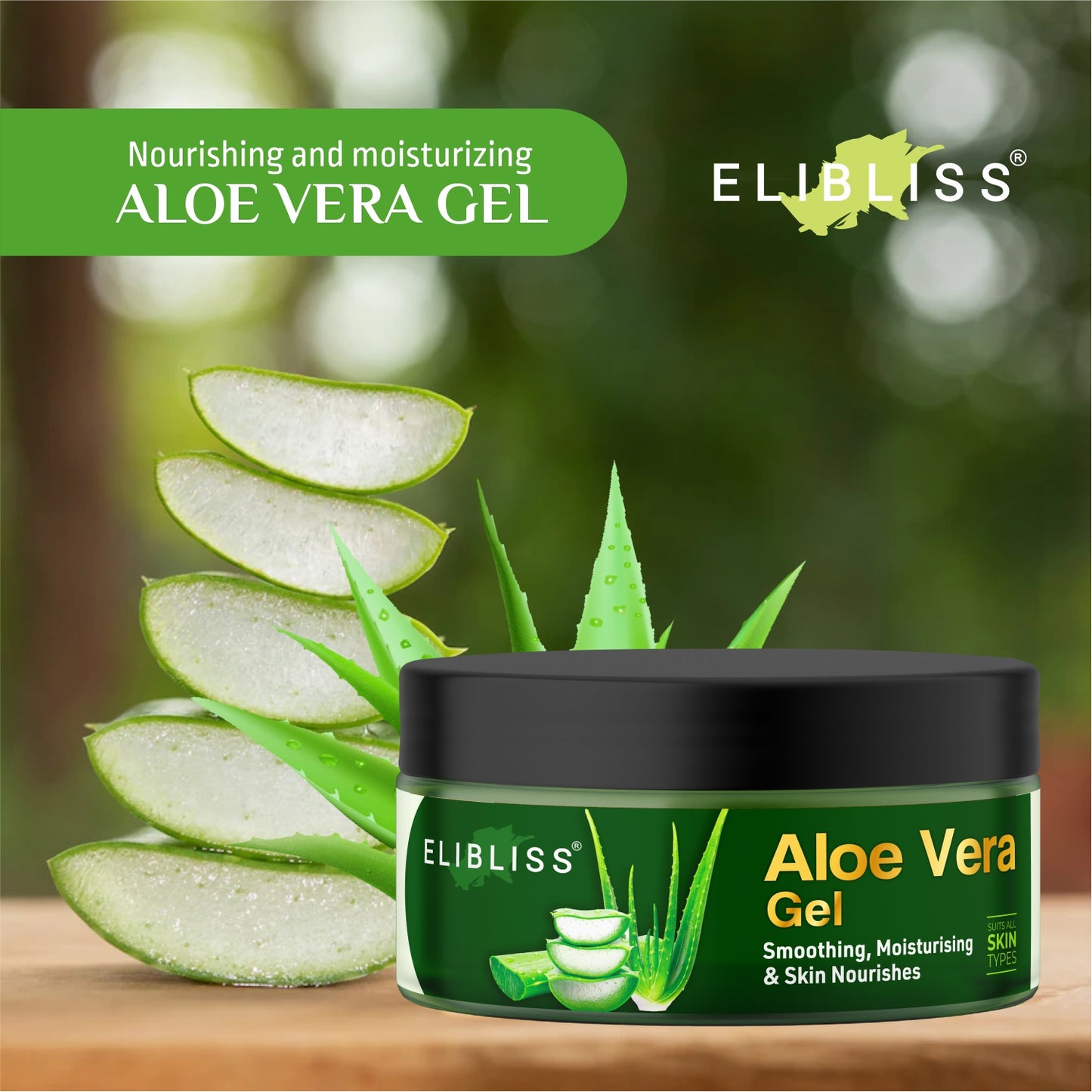 Natural Raw Aloe Vera Gel Ideal for Skin Care, Face, Acne Scars, Hair Treatment