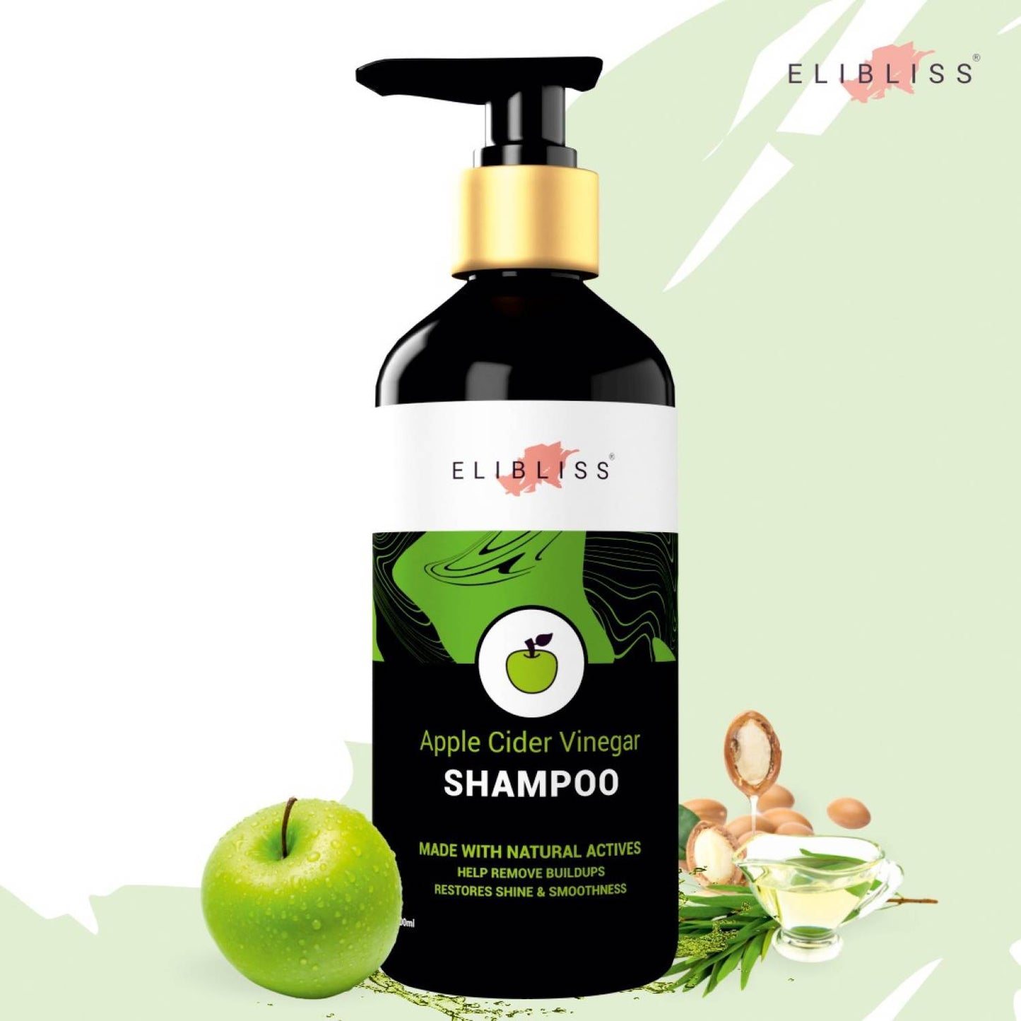 Apple Cider Vinegar Shampoo Can Help Control Frizzy Hair and A Natural Solution for Dandruff 300 ml