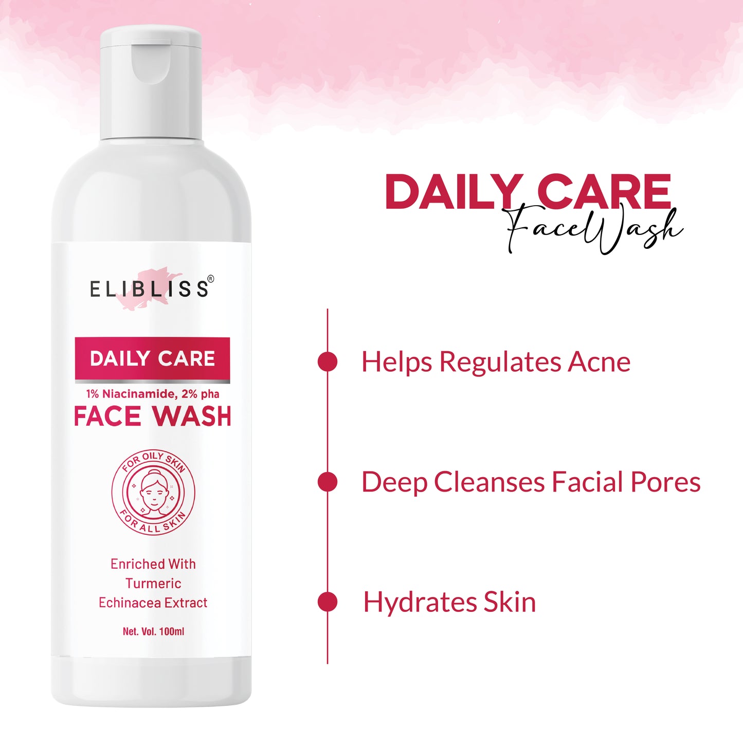 Daily Care Gentle Facial Cleanser for Skin Hydrating and Refreshing Skin