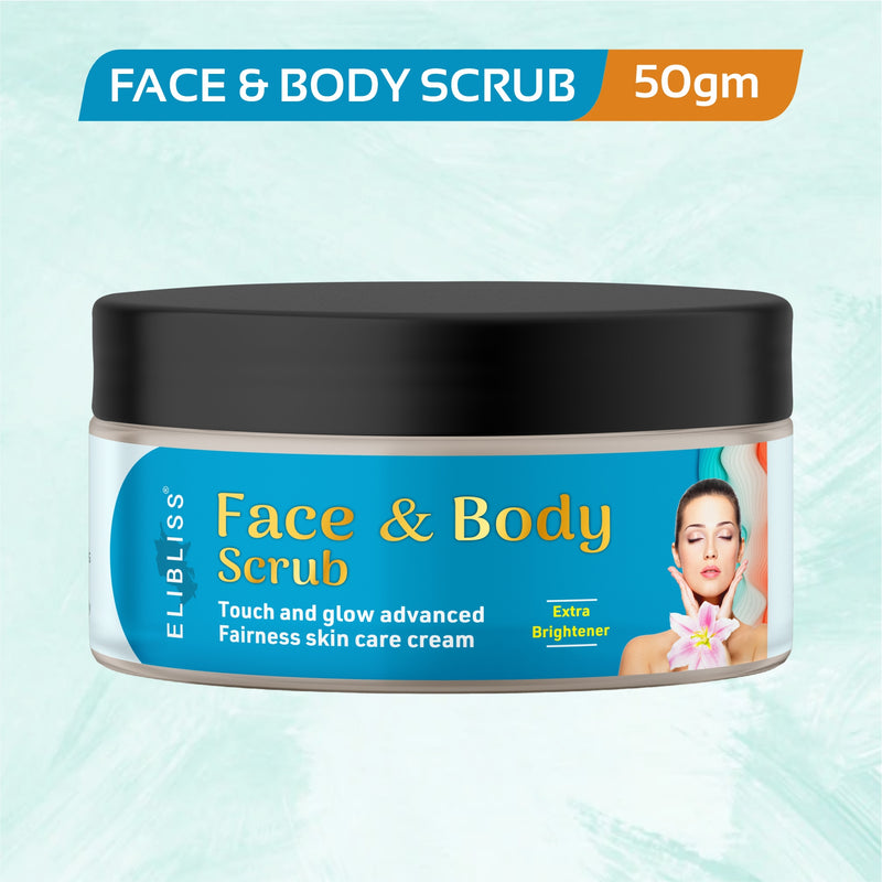 Experience the Power of Vitamin C: 50 gm Face and Body Scrub with 30 ml Vitamin C Serum Combo