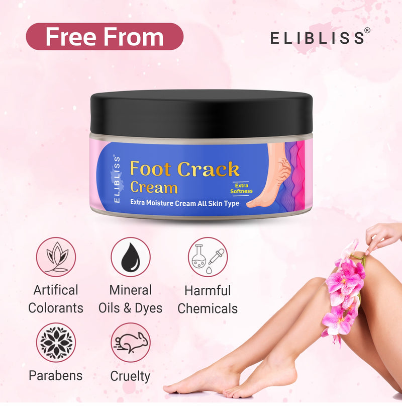 Foot Crack Cream for Dry Cracked Heels & Feet and Dehydrated