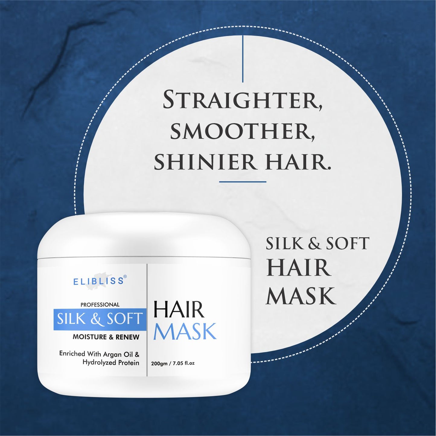 ELIBLISS Keratin Hair Mask for Smoothening Hair & Damage Repair of Dry Damaged Hair