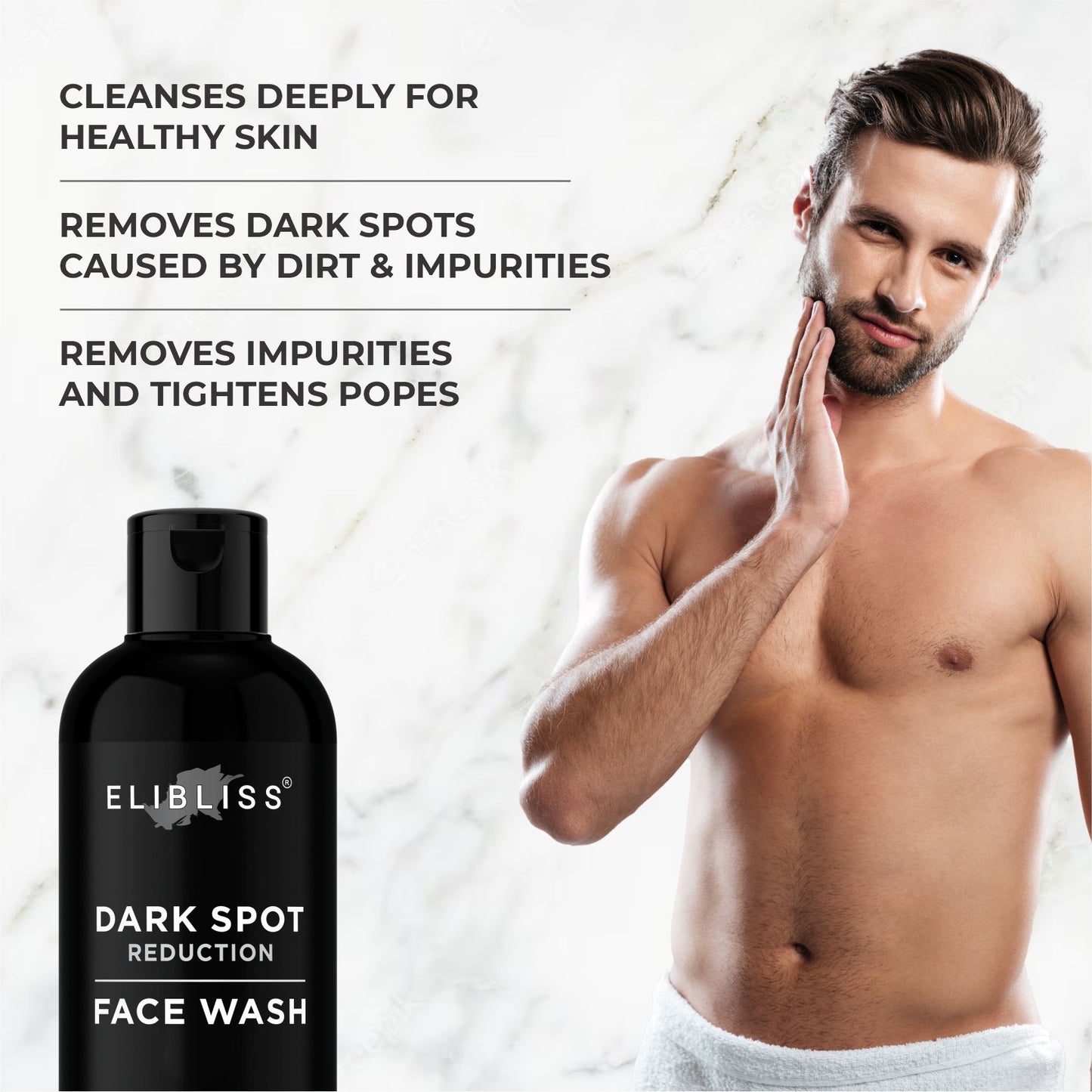 Elibliss Dark Spot Removal, Radiance Face, Skin Whitening Face Wash for Men 100 ml