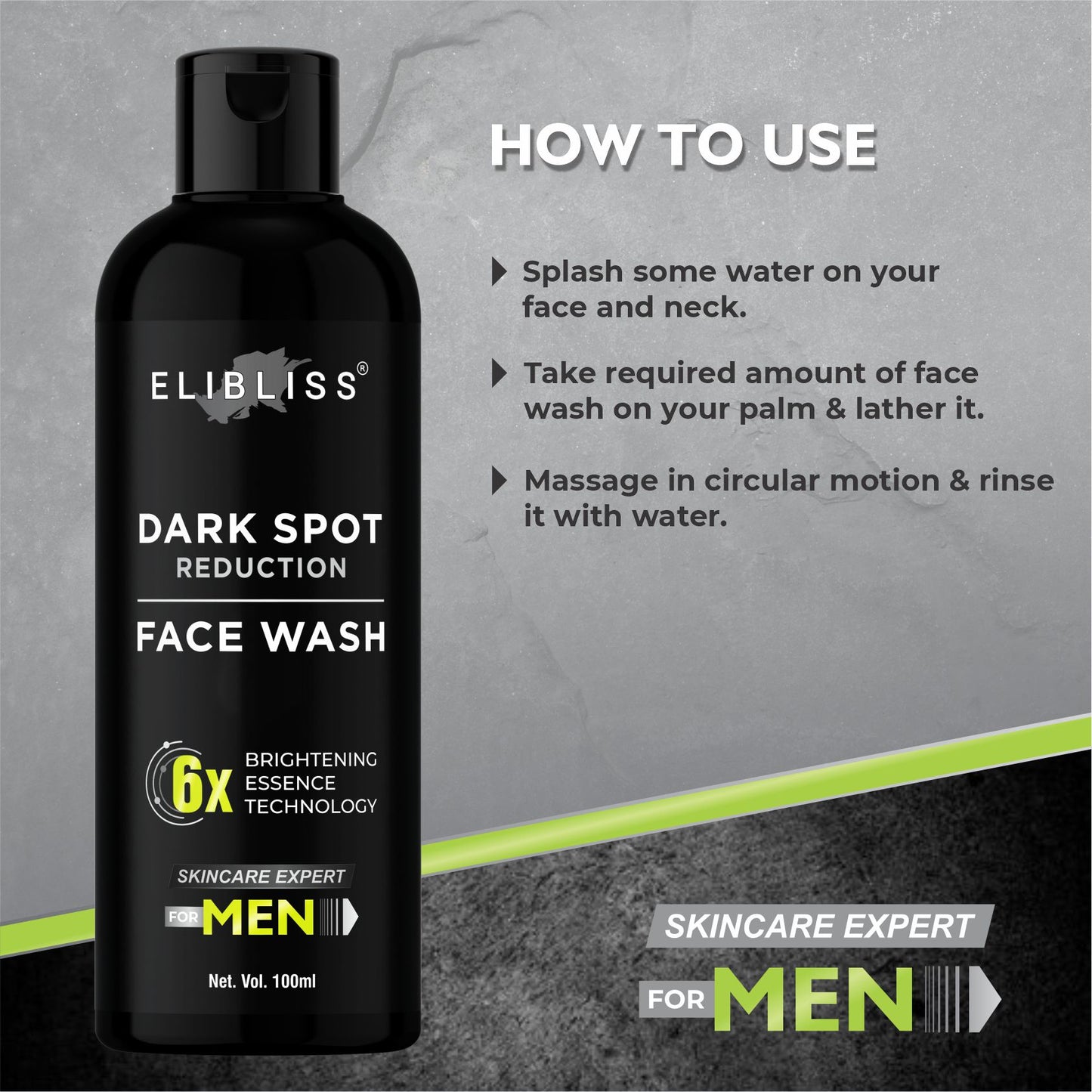 Elibliss Dark Spot Removal, Radiance Face, Skin Whitening Face Wash for Men 100 ml