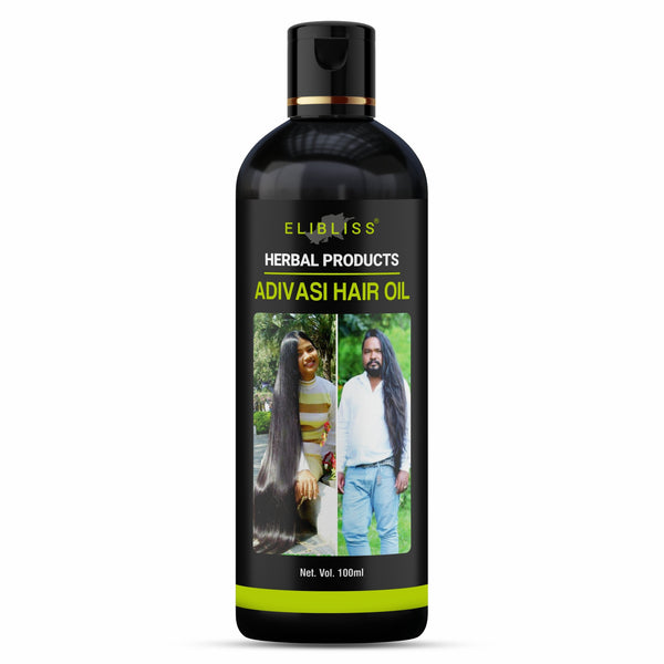 Elibliss Adivasi Ayurvedic Natural Herbal Hair Oil for Hair Growth and Hair Fall Control