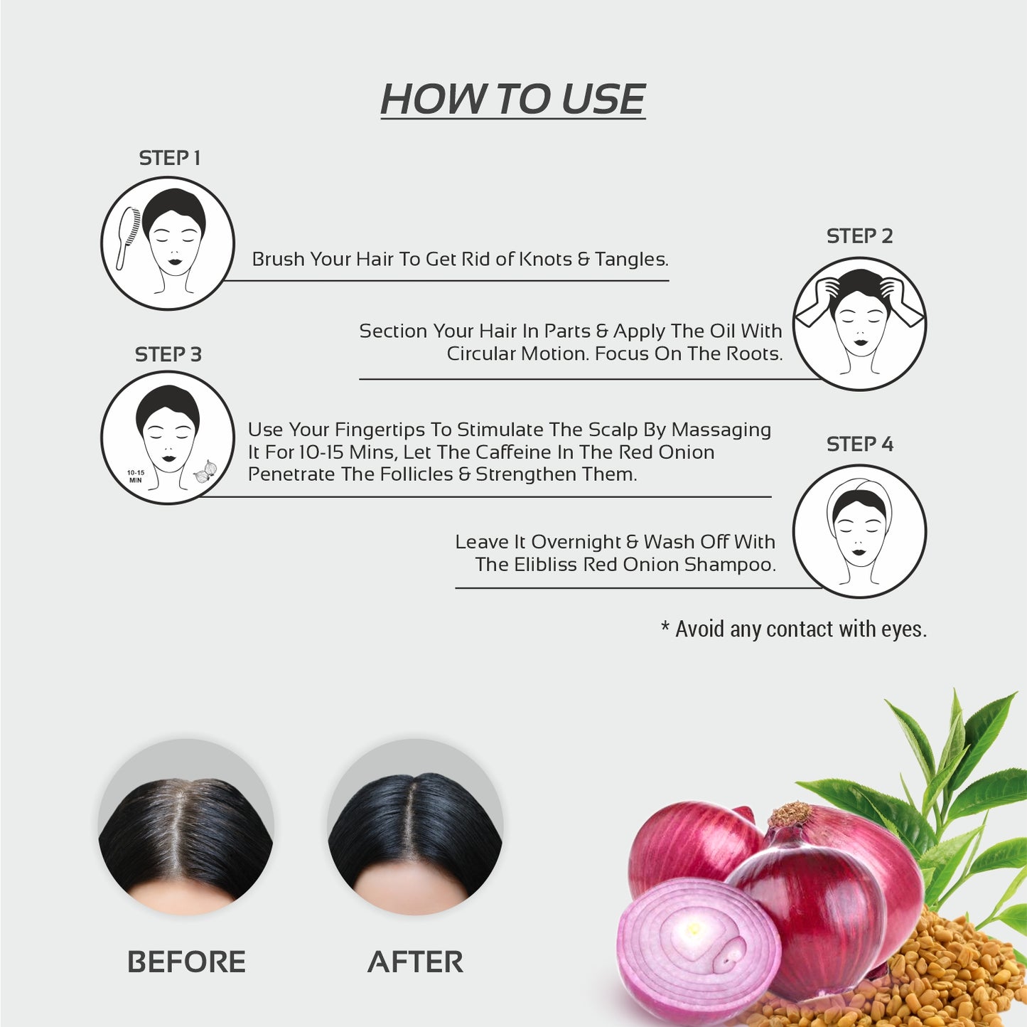 Revitalize Your Hair with Onion Methi Hair Oil -  The Natural Solution for Strong and Shiny Locks