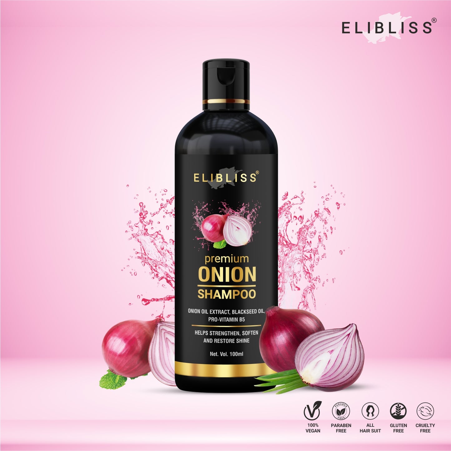 Premium Onion Shampoo - The Secret to Stronger, Healthier Hair and Anti Hair Loss, Anti Dandruff