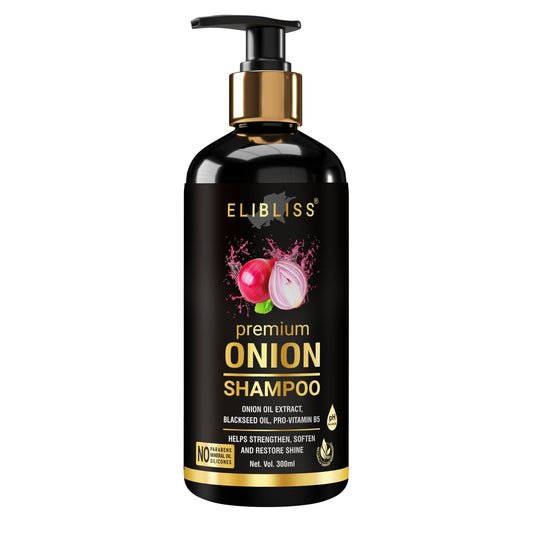 Premium Onion Shampoo 300 ml - The Secret to Stronger, Healthier Hair and Anti Hair Loss, Anti Dandruff