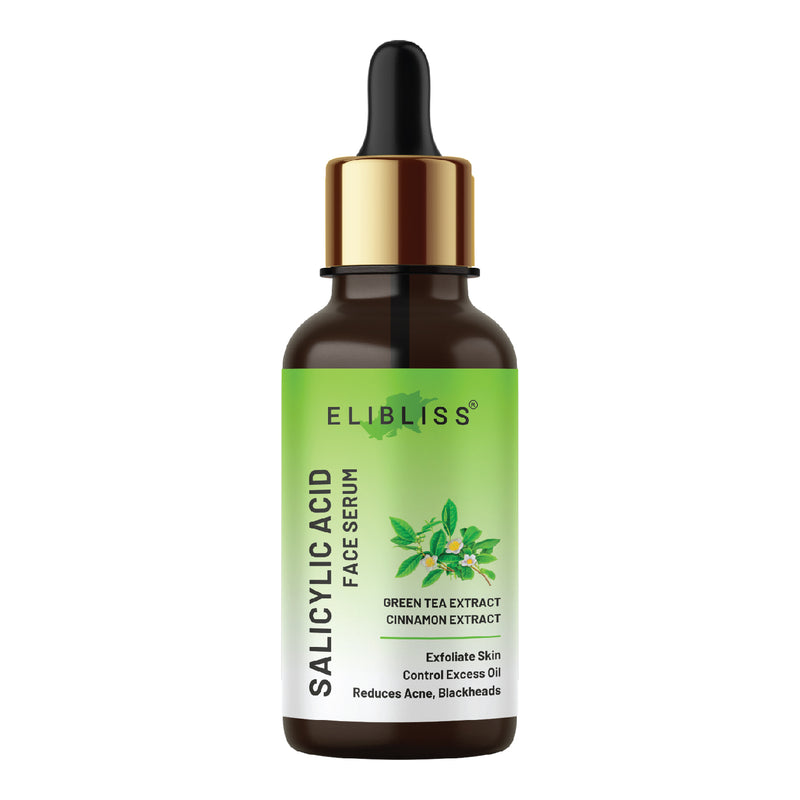 Green Tea and Cinnamon Extract Salicylic Acid Face Serum for Exfoliate Skin