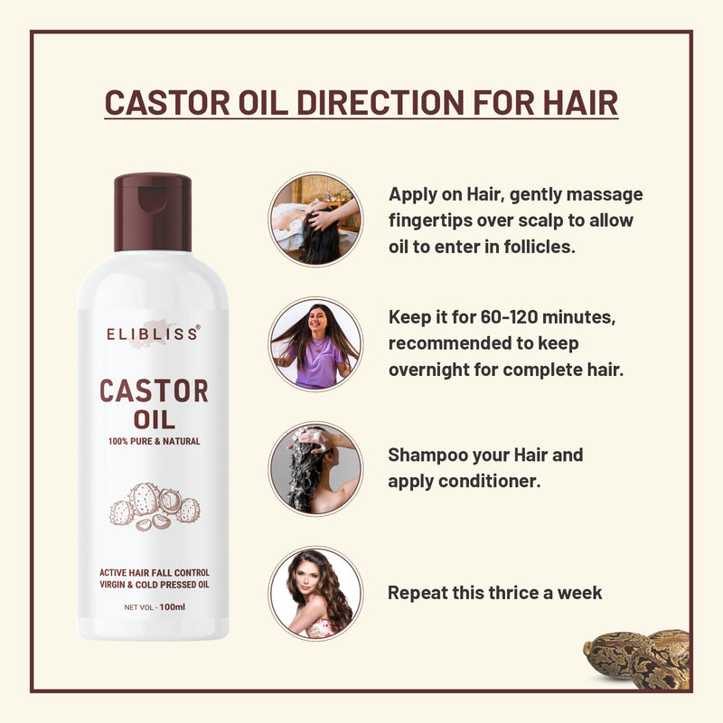 Castor Miracle Oil for Revitalize and Strengthen Hair Naturally