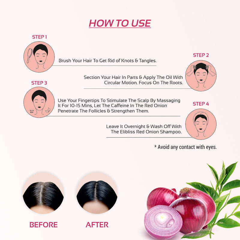 Onion Hair Oil Ultimate Hair Care Combo Kit for Hair Fall Control